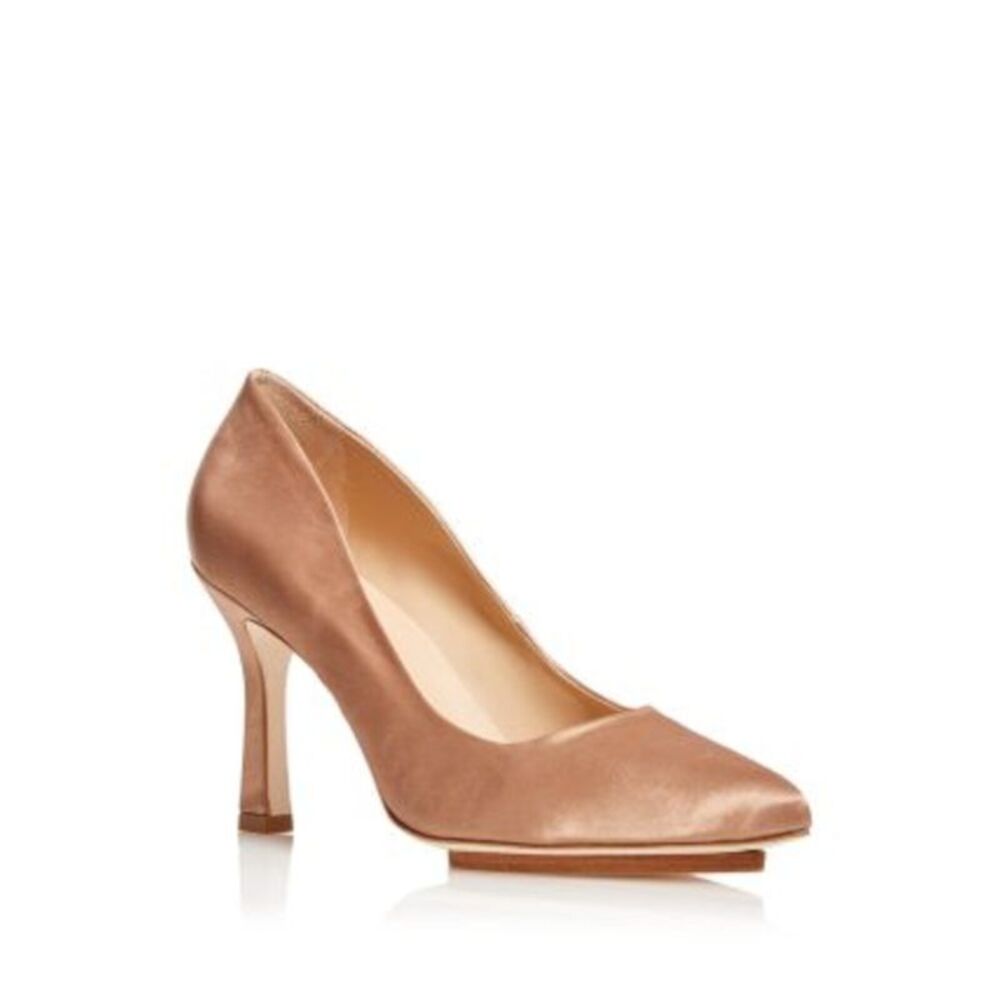 SALONE MONET Womens Beige Recessed Platform Anita Stiletto Pumps Shoes 9.5 M